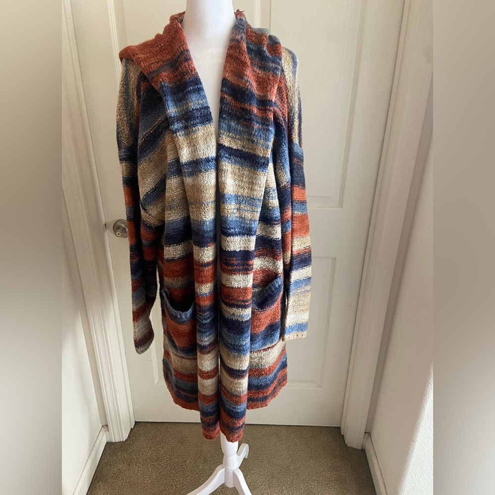 Charlie B Multicolor Striped Cardigan